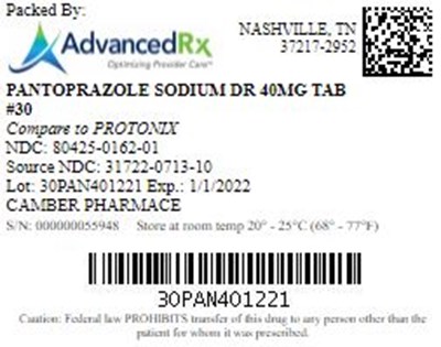 Pantoprazole Sodium Dr 40mg Tab Qty 30 Ndc 80425 0162